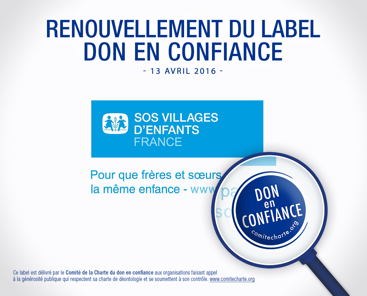 renouvellement label SOS VE 13-04-2016