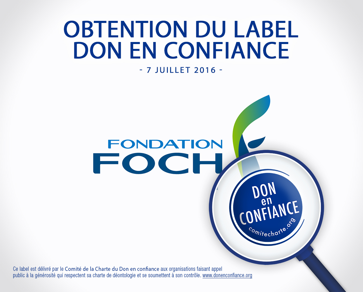 obtention label Fondation Foch