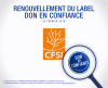 Renouvellement du label "Don en confiance" pour le CFSI