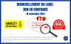 3 RENOUVELLEMENTS DE LABEL    