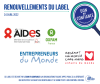 Renouvellement du label "Don en Confiance" de 4 organisations