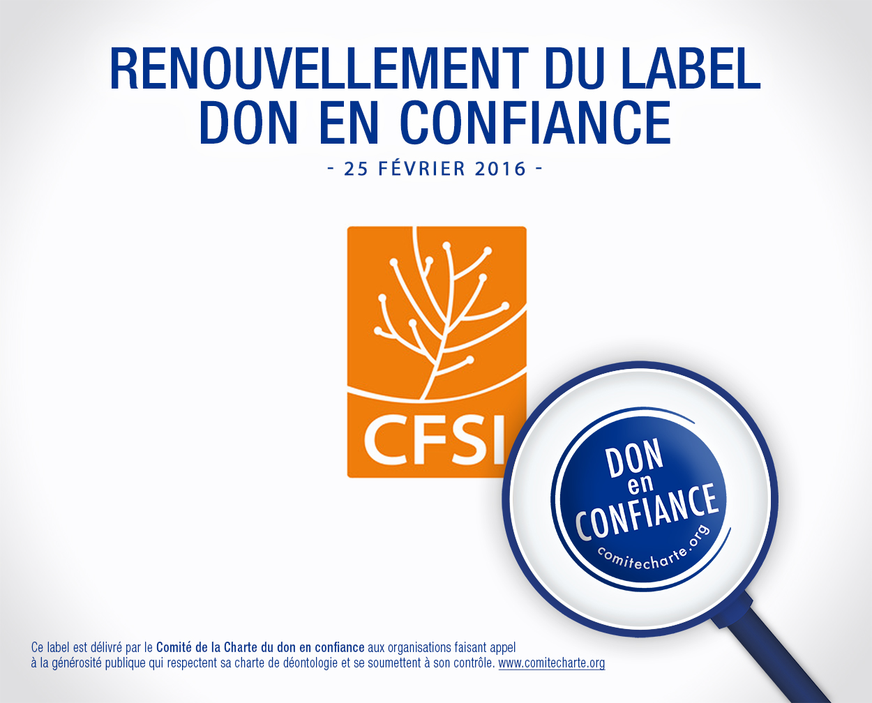 renouvellement agrément CFSI 25-02-2016