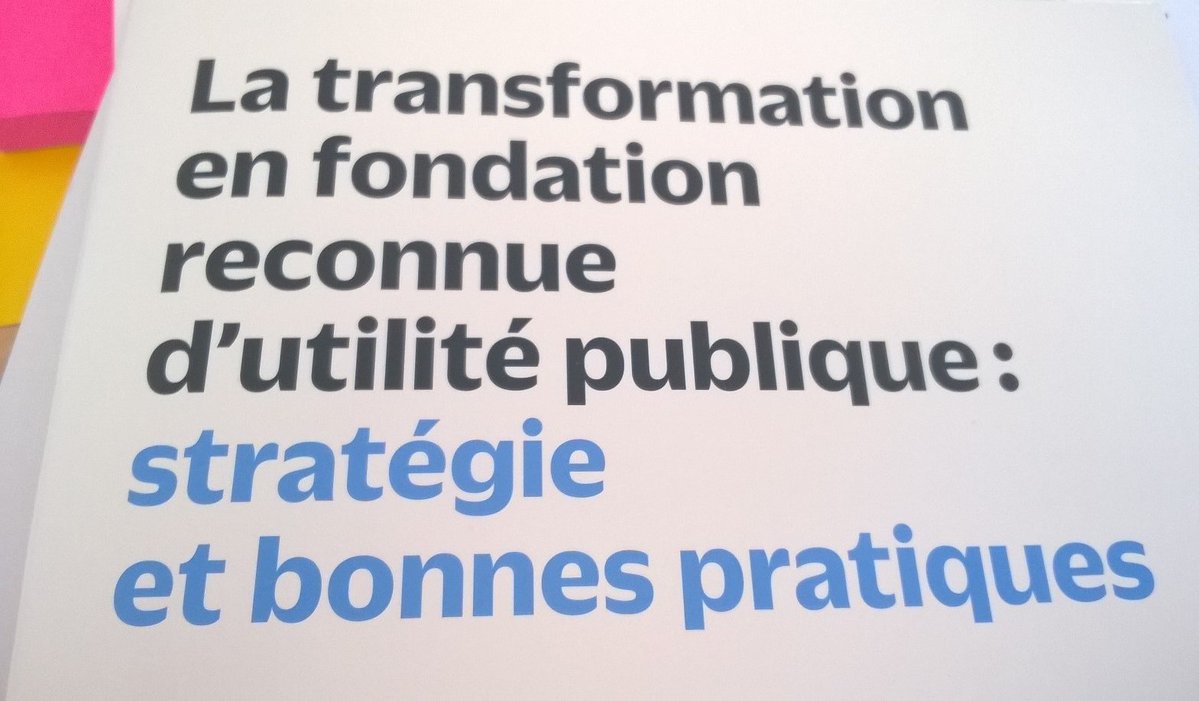 Transformation d'une association en fondation